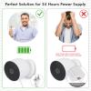 delilyn 25ft/7.5m Power Cable Compatible with Google Nest Cam Outdoor or Indoor, Battery(2nd Gen), Weatherproof 5V 2A Charging Cable for Nest Cam Continuously with One-Piece Molding Adapter view 4
