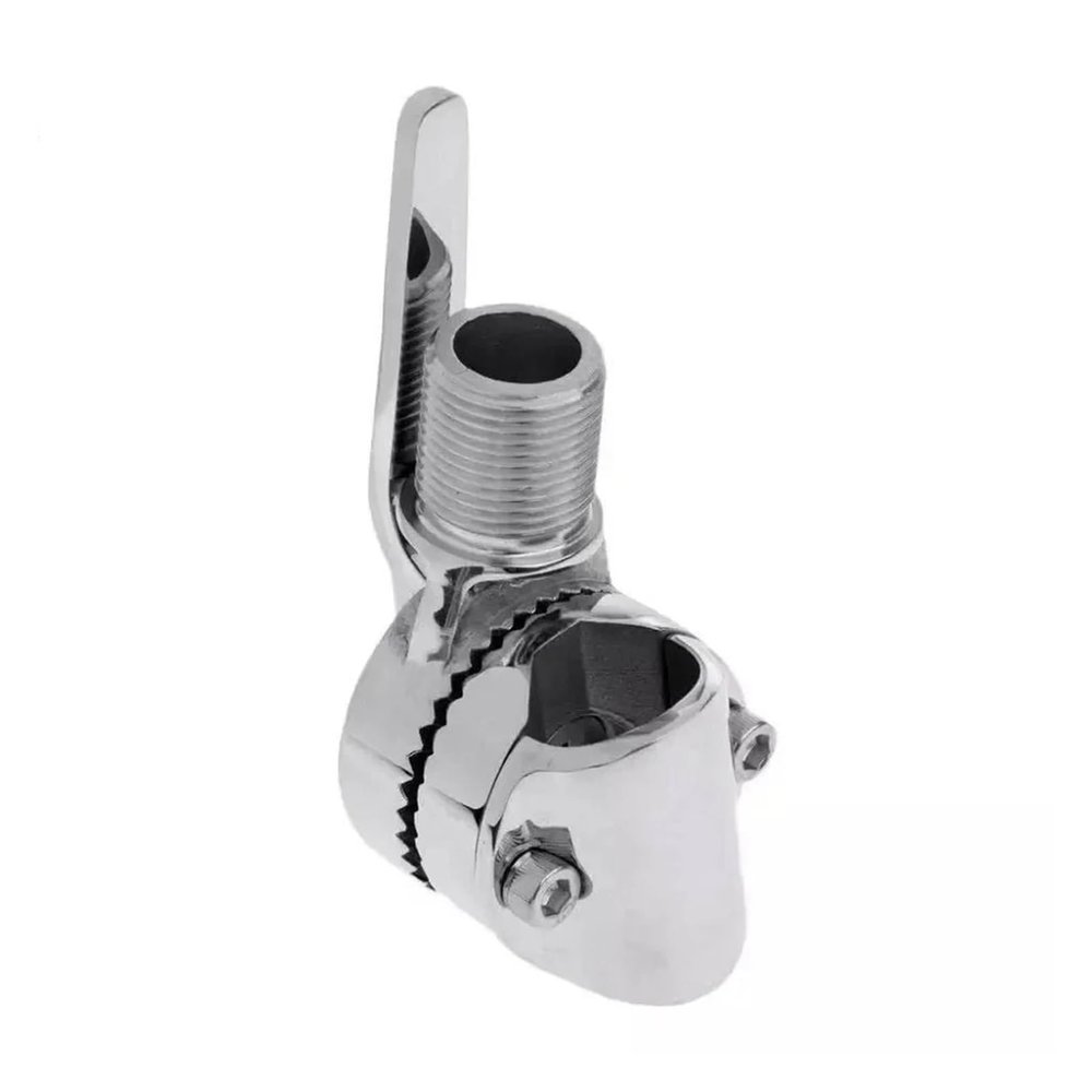wangruimao 25mm Antenna Ratchet Mount Dual Adjustable Base VHF Antenna Ratchet Mount 316 Stainless Steel, Silver