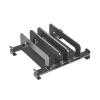 AVXANKTG Laptop Storage Rack Carbon Steel Stand Base Desktop Cooling Rack Laptop Desk Vertical(Gray) view 1