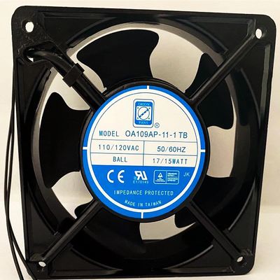 AJSWISH OA109AP-11-1 TB 12CM 110/120VAC 17/15W 2-Wire Cooling Fan for OA109AP-11-1TB AC Fan