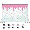 15x10ft Donut Backdrop Colorful Sprinkles Photography Background Boys Girls Birthday Sweet One Donut Grow Up Baby Shower Party Decorations Banner Photo Studio Props view 2