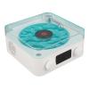 ASHATA Record Player Speaker with Night Light, Time Display, and Multifunction, for Girls (White) view 2