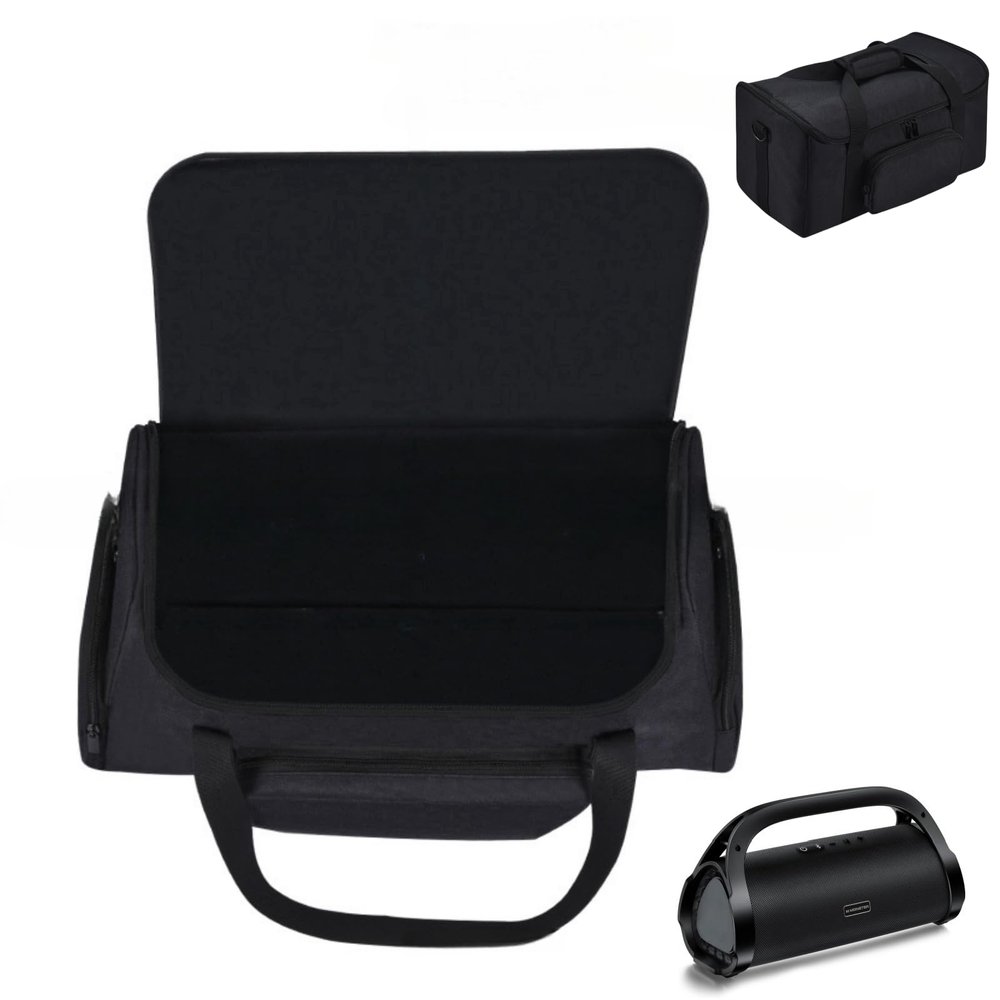 JiangJiangBao Carrying Bag Case for Monster Adventurer Max Bluetooth Speaker, Shoulder Crossbody Bag for Monster Adventurer Max & Accessories, Dustproof & Wear-resistant with Shoulder Strap