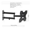 CUFTOBJM TV Wall Mount Swivel Tilt Rotate Full Motion Adjustable Articulating Suitable for Most 17-43 Inch LED, LCD Monitor Wall Mount view 2
