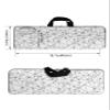 KronosRising Keyboard Sleeve Travel Case for Logitech Mk270 Wireless Keyboard Compact Mouse Combo Rugged Neoprene Construction Zipper Mouse Storage and Cable Storage Pouch (White) view 2