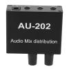 Audio Mixed Distributor, Aluminum Alloy 2 Input 2 Output Good Heat Dissipation Stereo Audio Mixed Distributor for AV Receiver view 2