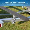 Aupar Heavy Duty 8" Boat Trailer Bunk Brackets, 4 PCS Galvanized Swivel Top Bunk Bracket Kit for 1.5" x 3", 2" x 3", 3" x 3" Boat Trailer Crossmember view 2
