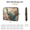15inch Laptop Sleeve Bag Oriental Peacock on Flower Tree Laptop Bag Shockproof Computer Carrying Cover Slim Briefcase Handbag view 2
