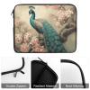 15inch Laptop Sleeve Bag Oriental Peacock on Flower Tree Laptop Bag Shockproof Computer Carrying Cover Slim Briefcase Handbag view 4