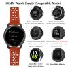 BOTNUW Lace Leather Band Compatible with Garmin Vivoactive 3/Vivoactive 3 Music Bands/Vivoactive 5 Bands,Garmin Venu/Venu 2 Plus Bands Women Men,20mm Breathable Slim Hollow-out Sports Replacement Band (Apricot) view 2