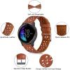 BOTNUW Lace Leather Band Compatible with Garmin Vivoactive 3/Vivoactive 3 Music Bands/Vivoactive 5 Bands,Garmin Venu/Venu 2 Plus Bands Women Men,20mm Breathable Slim Hollow-out Sports Replacement Band (Apricot) view 4