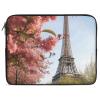 15inch Laptop Sleeve Bag Paris Eiffel Tower Flower Laptop Bag Shockproof Computer Carrying Cover Slim Briefcase Handbag view 1