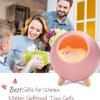 Lancoon Nursery Lamp for Children Pink Cat Night Light for Bedroom Kid Lamp Bedroom Cat Night Light for Wife Mom Teen Girls Cute Cat House Valentine Cat Lover for Women Christmas Birthday Party view 4