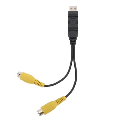 Aramox USB CVBS Video Output Adapter, HD Video Cable for Car Radio AV, Compatible with Headrest and Ceiling Screens, Fast Transfer