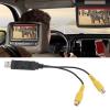 Aramox USB CVBS Video Output Adapter, HD Video Cable for Car Radio AV, Compatible with Headrest and Ceiling Screens, Fast Transfer view 3