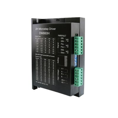 Huayong Motor Driver NEMA17 Stepper Motor DM860H Controller Driver 24V-110VDC Step servo Driver for NEMA23 CNC Hybrid servo Motor(DM860H X5PCS)