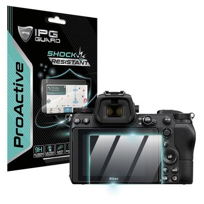 IPG ProActive for Nikon Z6-Z7 Camera Display (2 Units) 9H Hardness Screen Protector Smooth Glass Touch Ultra Responsive High Clarity Anti Scratch Smudge & Shock Proof Nano Technology Guard (Z6-Z7)