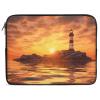 17inch Laptop Sleeve Bag Sea Lighthouse in Sunset Laptop Bag Shockproof Computer Carrying Cover Slim Briefcase Handbag view 1