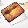 17inch Laptop Sleeve Bag Sea Lighthouse in Sunset Laptop Bag Shockproof Computer Carrying Cover Slim Briefcase Handbag view 3