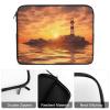 17inch Laptop Sleeve Bag Sea Lighthouse in Sunset Laptop Bag Shockproof Computer Carrying Cover Slim Briefcase Handbag view 4