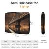 17inch Laptop Sleeve Bag New York Manhattan Bridge Night Laptop Bag Shockproof Computer Carrying Cover Slim Briefcase Handbag view 2