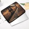17inch Laptop Sleeve Bag New York Manhattan Bridge Night Laptop Bag Shockproof Computer Carrying Cover Slim Briefcase Handbag view 3
