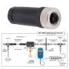 NMEA 2000 Field Installable Connector 5 Pin IP67 Plug for Lowrance, Simrad, B G, Navico, with ABS + Metal view 2