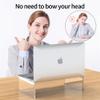 Beimu Acrylic Monitor & Laptop Stand Riser - Clear Computer & Laptop Stand for Desk - Compatible with iMac, MacBook & All Notebooks - White Aesthetic Decoration for Office & Home view 3