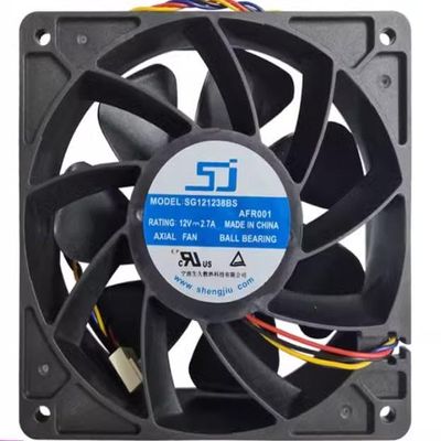 AJSWISH SG121238BS SJ 12038 12CM 12V 2.7A S9i T9 High-Speed Fan for SG121238BS Fan