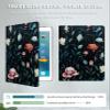 GFRGTFHYT for iPad Air 13 Inch Case M2 2024 for Women Men PU Leather Slim Lightweight Folio Kickstand Multi-Angle Stand Smart Shell Cover with Auto Wake/Sleep,Art Flower view 3