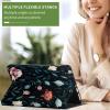 GFRGTFHYT for iPad Air 13 Inch Case M2 2024 for Women Men PU Leather Slim Lightweight Folio Kickstand Multi-Angle Stand Smart Shell Cover with Auto Wake/Sleep,Art Flower view 4