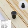 DYINGZL Black/Gold Modern Cabinet Knobs and Handles Solid Brass Kitchen Door Handles Furniture Handle Black Gold Drawer Knob(Knob-Black-Small) view 2