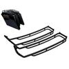 FEMPRXZ Black Top Hard Saddlebags Lids Rack Rail Guards Iron for Electra Glide for for Road King for for Super Glide for Tour Glide for Tri Glide view 4
