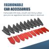 awlbed 10 PCS Car Drag Reduction Noise Reduction Shark Fin Antenna, Self-Adhesive Smooth Linear Design Roof Wing Air Vortex Generator, Modified Accessories, for Most Models (Carbon Fiber Black) view 4