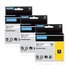 Aonomi 18488 Rhino Flexible Nylon Label Tapes 1/2" Replacement for DYMO Rhino 4200 5000 5200 6000 Label Makers, a18488 Flexible Nylon Cable Industrial Tapes, Black on White, 12mm x 3.5m, 3 Packs view 1