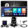 10.26 inch Portable Car Stereo Car Radio with 4K DVR Dash Camera Back Camera Wireless Apple CarPlay&Android Auto IPS Touch Screen Bluetooth/FM/AUX Car Play Navigation view 1