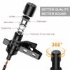PGNEX Lavalier Lapel Microphone Omnidirectional Mic with Easy Clip On System for Recording Interview view 3