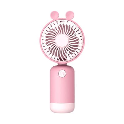 Qianly Mini Portable Fan USB Cartoon Fan Stylish Cooling Desk Fan Small Hand Fan for Women Men Outdoor Indoor Commute Office Travel
