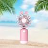 Qianly Mini Portable Fan USB Cartoon Fan Stylish Cooling Desk Fan Small Hand Fan for Women Men Outdoor Indoor Commute Office Travel view 2