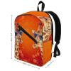 17 Inch Travel Backpack Lightweight Waterproof Casual Laptop Backpack Hiking Camping Daypack for Women Men Giraffe Wearing Sunglasses view 2