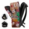 17 Inch Travel Backpack Lightweight Waterproof Casual Laptop Backpack Hiking Camping Daypack for Women Men Gingerbread Man Candy view 4