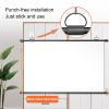 4:3/16:9 HD Portable Foldable Projection Screen with 178 Wide View Angle, Wall-Mounted Manual Roll-up Movie Projection Screen for Outdoor Indoor Home Conference (60 inch 4: 3) ( 72 inch 16: 9) view 2