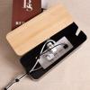 Cable Management Box - Wooden Style Large Cord Organizer Box to Hide Wires & Large Cable Organizer Box to Cord Organizer Box for Home & Office, Black view 4