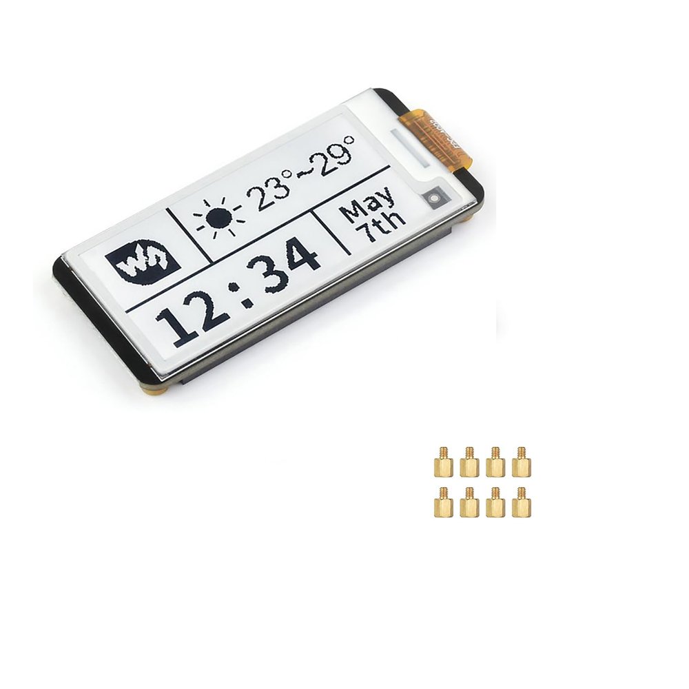 2.13 inch e-paper HAT+ for Raspberry Pi/Jetson Nano, SPI lnterface, 250x122 2.13 Inch E-ink Display Partial Refresh, Immersion Gold Process, with Pwnagotchi Tutorial