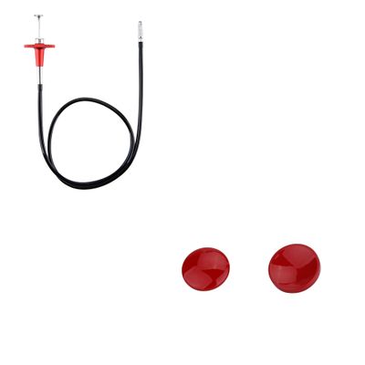 JJC Mechanical Shutter Release Cable Cord & 2-Pack Soft Shutter Release Button for Fuji Fujifilm X-T50 X-T30 II X-T30II XT30 X-T20 X-T4 X-T3 X100VI X100V X100F X100T X100S X-E4 X-E3 & More Cameras