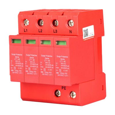 Arrester Device, 4P Protective Device, 385V House Protector, Low Voltage Arrester Device, Rail Mounting Method, Digital to Analog Converters (4P40KA)
