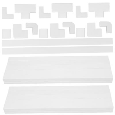 Veemoon 1set Household Cord Hider Kit Self-Adhesive Cable Concealer for Wall Mounted Tvs Wire Cover Paintable Design for Home