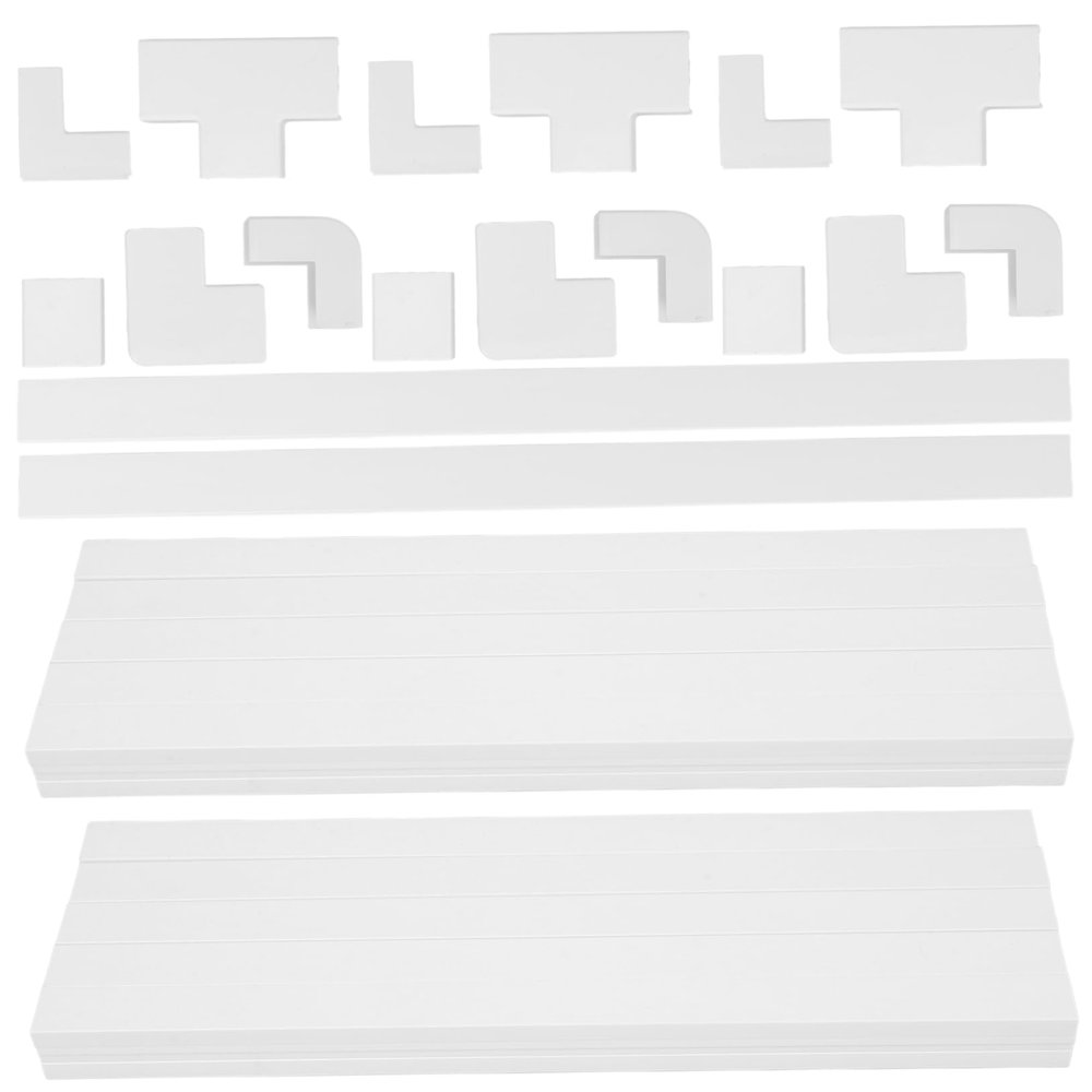 Veemoon 1set Household Cord Hider Kit Self-Adhesive Cable Concealer for Wall Mounted Tvs Wire Cover Paintable Design for Home