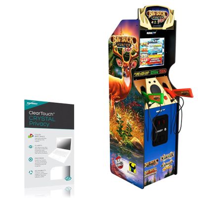 BoxWave Screen Protector Compatible with Arcade1Up Big Buck Hunter Pro Deluxe - ClearTouch Crystal Privacy (2-Pack), Privacy Screen Protector Flexible Film Clear