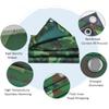 NILZA 10x13Ft Camouflage Tarpaulin Waterproof Tarp Cover Outdoor Canvas Fabric with Eyelets Camo Sheet for Car Boat Roof Camping Garden Furniture Caravan Cover(Green,1.5mx2m(5x6.5ft)) view 4